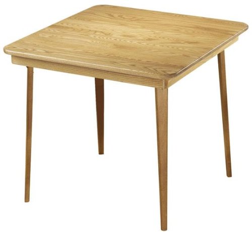 Classic All Wood Folding Table 29hx32sq Medium Oak
