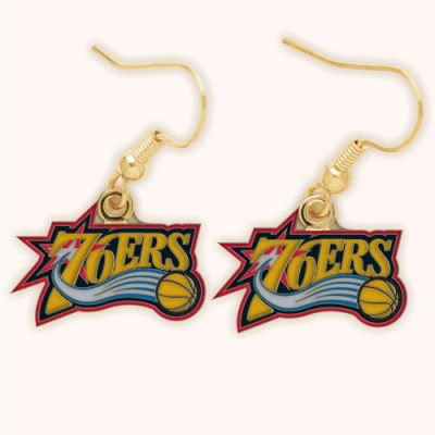 PHILADELPHIA 76ERS OFFICIAL LOGO EARRINGS