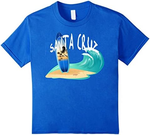 Kids Santa Cruz Surfing Wave T Shirt 8 Royal Blue