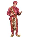 Produkt-Bild: Kost&uuml;me Kost&uuml;m Rot Inder Indien Maharaja Maharadscha Scheich mt Turban M 48 50