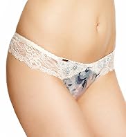 Rosie for Autograph Rose Print Mini Brazilian Knickers with Silk