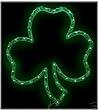 LIGHTED SHAMROCK ST. PATRICK'S DAY OUTDOOR DECORATIONS