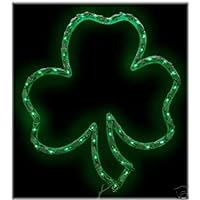 LIGHTED SHAMROCK ST. PATRICK'S DAY OUTDOOR DECORATIONS