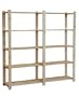 XXL HOLZREGAL B-03 5 B�DEN 170x170x40 cm B�CHERREGAL KELLERREGAL B�ROREGAL