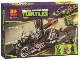 203 Pcs/Lot TMNT TeenageMutantNinjaTurtles Shredder's Dragon Bike Buildingblocks compatible With Original boxes