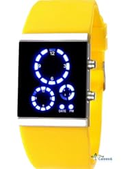 YELLOWS Fashion Sports Watches For Women Time/Date Waterproof Men/Women Sports Digital LED Wrist Watch