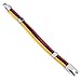 Trendsmax 12mm Wide Mens Womens Colombia Flag Braided Rope Surfer Leather Bracelet Wristband