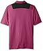 PGA TOUR Men's Big and Tall Golf Performance Short Sleeve Two Color Blocked Polo Shirt