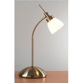 Desk Lamp in Antique Brass