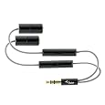 Fuse 2 - Way Splitter With Volume Control - 7201 - Black