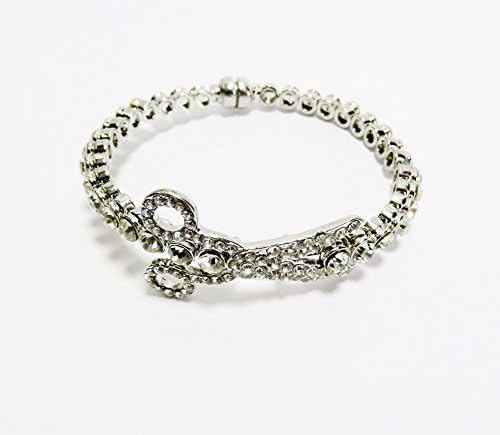 Silver Tone Scissor Magnetic Bracelet