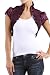 Womens Cropped Sleeves Ruffle Stretch Shrug Bolero Casual Formal Jacket