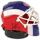 Carey Price Montreal Canadiens Signed Mini Helmet Puck Display - Autographed NHL Helmets and Masks