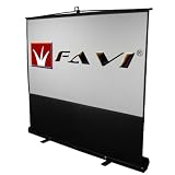 100' 16:9 Portable Floor Stand Projector Screen by FAVI, FS-HD-100