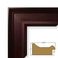 24x32 Picture / Poster Frame, Smooth Grain Finish, 2' Wide, Mahogany