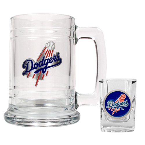 Los Angeles Dodgers Beer Mug And Shot Glass Boilermaker Set