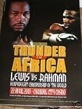 LENNOX LEWIS VS HASIM RAHMAN 1 ONSITE BOXING PROGRAM UPSET!!! (BOXING)