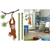 Buy (19x27) Measuring Tape Monkey 36 Wall Stickers by Poster Revolution