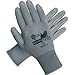 Coated Gloves, L, Gray, Polyurethane, PR