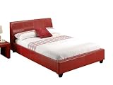 LPD Furniture Paris 5ft King Size Bed Frame Red