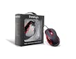 Prestigio PJ-MSO2 Middle-Size Wired 3D Optical Mouse With Switchable Resolution Up To 1600 DPI, Colour Carbon/Red