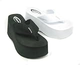 Black White Sandal Wedge Flip Flop Thongs 41oOZM6fQhL. SL160 Black White Sandal Wedge Flip Flop Thongs