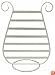 EARRING DISPLAY / HOLDER (SILVER METAL) - HARP SHAPE ~ HOLDS OVER 125 PAIRS