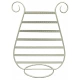 EARRING DISPLAY HOLDER (SILVER METAL) - HARP SHAPE ~ HOLDS OVER 125 PAIRS
