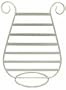 EARRING DISPLAY / HOLDER (SILVER METAL) - HARP SHAPE ~ HOLDS OVER 125 PAIRS