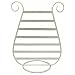 EARRING DISPLAY / HOLDER (SILVER METAL) - HARP SHAPE ~ HOLDS OVER 125 PAIRS