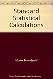 Standard statistical calculations