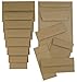 JAM PAPER Blank Foldover Cards - 4 5/8 x 6 1/4 (Fits in A6 Envelopes) - 100% Recycled Brown Kraft Paper Bag - 25/Pack
