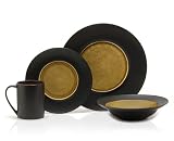 Mikasa Gourmet Basics Sarafin 16-Piece Dinnerware Set, Service for 4