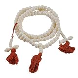Premium Quality Tibetan 8mm Yak Bone Prayer Beads, Tibetan Mala, Yak Bone Necklace, #1