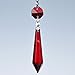 Sun Cling® Chandelier Icicle Crystal 55mm, Pack of 10 (Red)