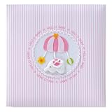 【刺繍名前入れ料金込み】フエルアルバム　【トイモ－ビル　ピンク】　誕生出産用
