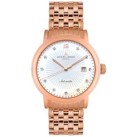 Click here to buy Mens Geneve Diamond Rose Gold Plated Stainless Steel by Jacques Lemans.