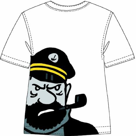 TINTIN TEE-SHIRT Haddock Portrait XXL/ White