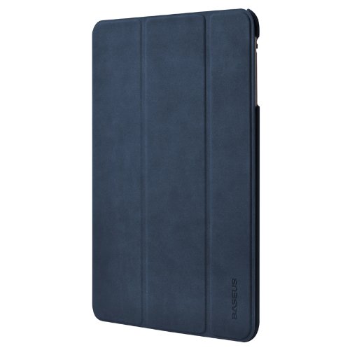 BASEUS Apple iPad mini Grace Leather Case Simplism Series 【 アップル Softbank ソフトバンク au アイパッド ミニ 対応 グレース レザー スマートフォン タブレット タブ ノート カバー ケース シンプリズム シリーズ 】 Blue ブルー 青 LTAPMINI-03