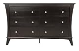 Kidz Decoeur Long Beach 6 Drawer Double Dresser, Espresso