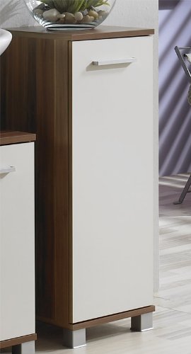 Pharao24 Bad Unterschrank Nussbaum creme Venezia
