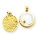 14k 3-D MuStard Seed Domed If Ye Have Faith Pendant