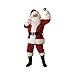 Regal Plush Santa Claus Suit with Beard and Wig Set - Size Large/Standard, 40 to 48" Chest