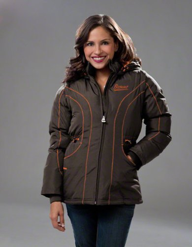 Reebok Cleveland Browns Women's Cinched 4-In-1 Jacket Small