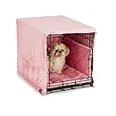 Pet Dreams Plush Cratewear Set, Pink, Fits 19-Inch Crates, 3-Piece