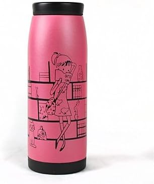BST Coffee Travel Mug Cartoon Girl Vacuum Bottles 250ml, Stainless Steel 2.76 in x 2.76 in x 6.69 in