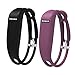Vetoo Replacement Bands for Fitbit Flex,Hollowed Silicone Bracelet Wristband Accessory,Pack of 2,black+purple