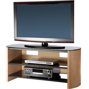 Buy Alphason Designs Ltd FW1100LO Alphason Finewood LCD Cabinet stand in light oak Promo Offer