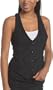 Boom Boom Women's Racerback Ruched Vest,Black,Small