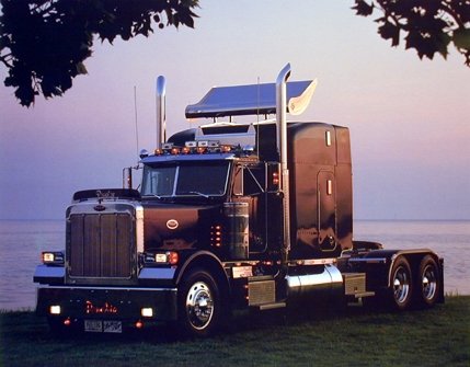 Peterbilt-Semi-Big-Rig-Truck-with-Trailer-wall-decor-Picture-Art-Print-8x10